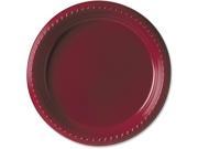 SOLO Cup Company S95R0099PK Plastic Plates 9 Red 25 Pack