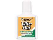 Bic Wite Out Correction Fluid Extra 12 Each