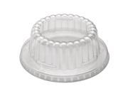 Flat Top Dome PET Plastic Lids f 12 oz Containers Clear 1000 Carton