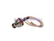 1pcs IPX u.fl to BNC jack female bulkhead with O ring straight pigtail cable RG178 15cm for wireless Wlan Mini PCI