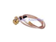 3pcs IPX U.FL to MCX plug male right angle pigtail coaxial cable RG178 10cm for wireless
