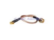 1pcs RP SMA plug male to MMCX Jack female right anglepigtail cable RG316 20cm for wireless
