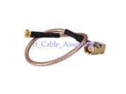 1pcs RP SMA male plug right angle to MMCX plug male right angle pigtail cable RG316 15cm