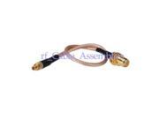 1pcs SMA Jack female bulkhead to MMCX male plug straight pigtail cable RG316 20cm for Wireless