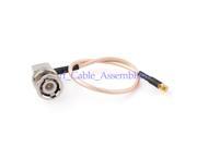 1pcs MMCX plug male right angle to BNC male plug Right Angle pigtail cable RG316 15cm for wireless WLAN MIMO