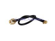 1pcs RP SMA plug male female to MMCX plug male right angle pigtail cable RG174 15cm for Wireless
