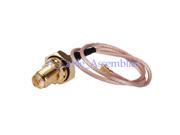 1pcs IPX u.fl to RP SMA female jack bulkhead with O ring straight pigtail cable RG178 15cm for Wireless
