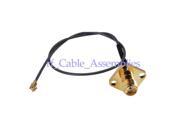 1pcs IPX U.FL to SMA jack female with flange 4 hole straight pigtail cable 1.37mm 30cm for Wireless LAN Devices