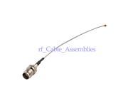 1pcs IPX u.fl to TNC jack female bulkhead straight pigtail cable 1.13mm 15cm for Wireless LAN Devices