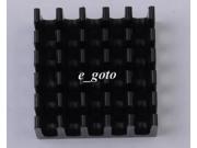2PCS Heat Sink Black 22x22x10mm Aluminum 22*22*10MM for Router CPU IC new