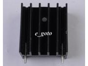 2PCS Heat Sink Black 25x23x16mm Aluminum 25*23*16MM for TDA7294 L298 IC new