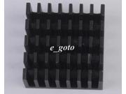 10PCS Radiating Fin 20x20x10mm Black Slot Routing CPU Cooling Fin Heat Sink good