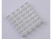 10PCS Silver Heat Sink 19x19x5mm IC Heat Sink Aluminum 19*19*5MM Cooling Fin