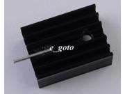 10PCS TO 220 IC Heat Sink Black TO220 21x15x11mm with PIN Aluminum good