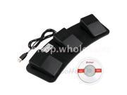 3 Triple USB Foot Control Switch Keyboard Mouse Action Pedal HID