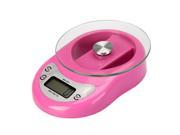 5kg 5000g 1g Digital Kitchen Scale Diet Food Weight Clock Countdown Alarm Pink