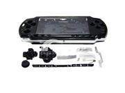 Black Full Housing Kit Replacement Case for Sony PSP 2000