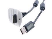 USB Play Charger Charge Cable Cord for XBOX 360 Wireless Controller New