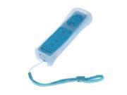 BUILT IN MOTION PLUS REMOTE CONTROLLER CASE FOR NINTENDO WII BLUE