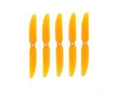 5Pcs 5030 5x3 Spare Propeller Prop Orange for RC Airplane Aircraft