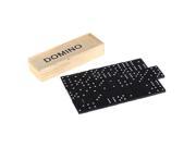 28 Pieces Domino Game Play Set Fun Board Game Party Toy with Wooden Box for Kids