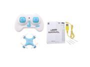 CX 10 Mini 2.4G 4CH 6 Axis RC Quadcopter Toy Helicoptert W LED Lights Blue