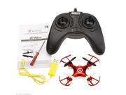Bayangtoys X6 2.4G 6 Axis Gyro 4 CH RC Quadcopter W LED Colorful Lights Red