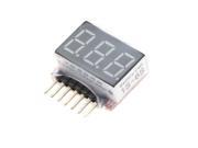 LED Voltage Meter Tester Lipo Battery Voltage Indicator 1S 6S for RC Model New
