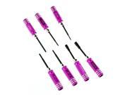 7PCS Screw Driver Tool Kit For RC Helicopter Plane Car Pink