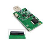 Mini PCI E mSATA to USB 3.0 External SSD PCBA Conveter Adapter Card without Case