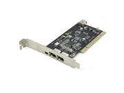 4 ports IEEE 1394a 6pin 4pin Firewire 1394 400 Mbps PCI Controller Card