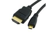 Micro HDMI male to HDMI male HDTV 1080p Cable for Cell phone Tablet 1.8m