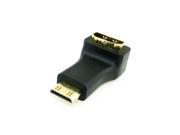 Mini HDMI Male TO HDMI Type A FEMALE 90 degree Down Right Angled exten Adapter