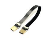 FPV HDMI Type A Male to HDMI Male HDTV FPC Flat Cable 20cm for Multicopter