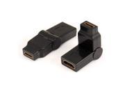 Mini HDMI Type C Female TO HDMI Female Rotating Swivel Right Angled Adapter