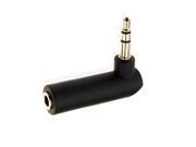 2pcs Right angled 90 Degree 3.5mm Audio Stereo Male to Female Extension Adapter