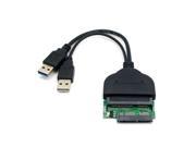 1set USB 3.0 to SATA 22Pin SATA to Micro SATA Adapter for Hard Disk Driver