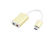 USB 3.1 Type C Male USB C to 3.5mm Audio Speakder Microphone Female Adapter