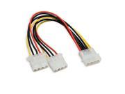IDE 4p to dual IDE Y Splitter 10cm hard disk Power supply Extension Cable