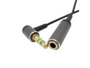 90° Degree Right Angled 3.5mm 3pole Audio Stereo Male to Female Extension Cable