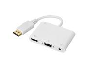 CY Displayport Source to VGA HDMI HDTV Audio Charge Adapter 4 in1