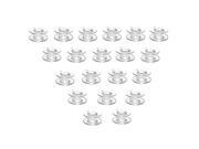 Foxnovo 20pcs Pixnor 2.1cm Clear Plastic Domestic Sewing Machine Bobbins For Brother /singer /toyota /janome