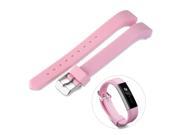 Foxnovo Silicone Band with Watch Buckle for Fitbit Alta Replacement Bands 5.5 - 7.8 Inch Wrist (Pink)