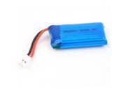 Foxnovo 3.7V 380mAh 25C Rechargeable Lipo Battery for Hubsan X4 H107 Ladybird RC Quadcopter (Blue)