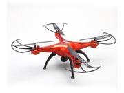 Syma X5SW Headfree WiFi FPV RC Quadcopter Toys Drone 0.3 MP Cam+5 Pieces 720mah Batteries+1 Piece 5 in 1 Charger ( Red )