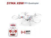 Blueskysea Syma X8W Explorers WiFi FPV RC Quadcopter with 2MP Camera RTF - White Version