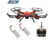 JJRC H12C 4ch 6-Axis gyro Headless Mode One Key Return Rc Quadcopter 5Mp Camera (JJRC H12C with Extra 2 sets Batteries, Orange )