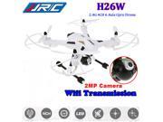 JJRC H26W 2.4G 6 Axis 2MP HD Camera Wifi Monitor FPV Headless RC Quadcopter Drone Helicopter Airplane Toys ( White )
