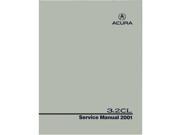 2001 Acura 3.2Cl Shop Service Repair Manual Book Engine 