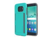 Incipio Stowaway Teal Hybrid Credit Card Case with Integrated Stand for Samsung Galaxy S7 SA 724 TEL